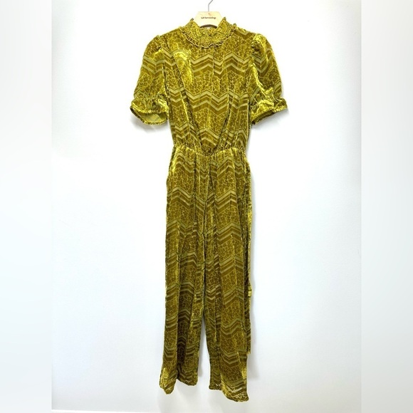 Adelyn Rae Willow Velvet Burnout Open Back Jumpsuit Size XS NWT - Picture 3 of 13